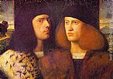 Giovanni Cariani Portrait of Two Young Men painting